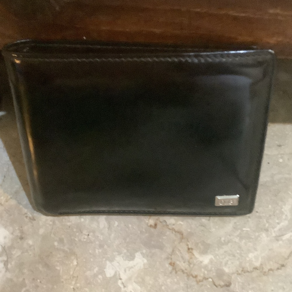 Men's / Women’s Black Patten Leather Wallet ( Dolce and Gabbana